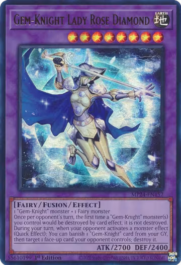 Gem-Knight Lady Rose Diamond (MP24-EN157), 25th Anniversary Tin: Dueling Mirrors — Yu-Gi-Oh! card price