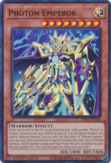 Photon Emperor (MP24-EN165), 25th Anniversary Tin: Dueling Mirrors — Yu-Gi-Oh! card price