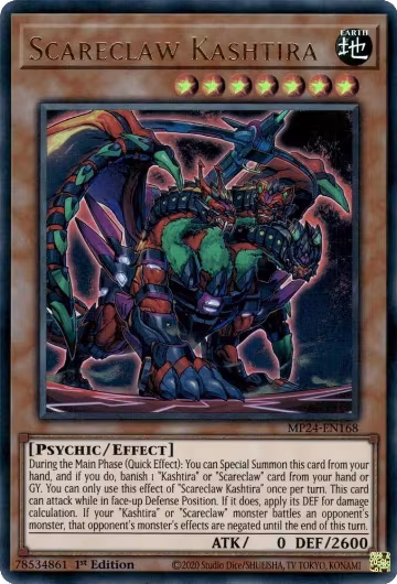 Scareclaw Kashtira (MP24-EN168), 25th Anniversary Tin: Dueling Mirrors — Yu-Gi-Oh! card price