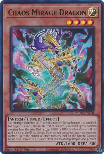 Chaos Mirage Dragon (MP24-EN170), 25th Anniversary Tin: Dueling Mirrors — Yu-Gi-Oh! card price