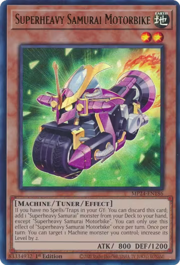 Superheavy Samurai Motorbike (MP24-EN186), 25th Anniversary Tin: Dueling Mirrors — Yu-Gi-Oh! card price