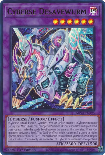 Cyberse Desavewurm (MP24-EN195), 25th Anniversary Tin: Dueling Mirrors — Yu-Gi-Oh! card price
