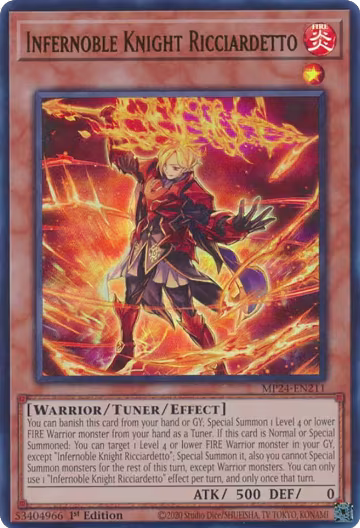 Infernoble Knight Ricciardetto (MP24-EN211), 25th Anniversary Tin: Dueling Mirrors — Yu-Gi-Oh! card price