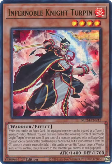 Infernoble Knight Turpin (MP24-EN212), 25th Anniversary Tin: Dueling Mirrors — Yu-Gi-Oh! card price