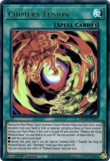 Chimera Fusion (MP24-EN221), 25th Anniversary Tin: Dueling Mirrors — Yu-Gi-Oh! card price