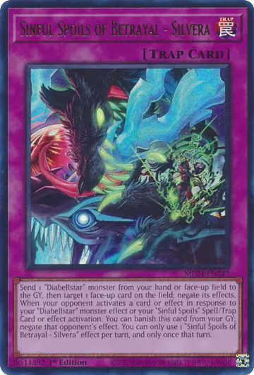 Sinful Spoils of Betrayal - Silvera (MP24-EN242), 25th Anniversary Tin: Dueling Mirrors — Yu-Gi-Oh! card price