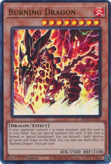 Burning Dragon (MP24-EN251), 25th Anniversary Tin: Dueling Mirrors — Yu-Gi-Oh! card price