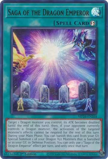 Saga of the Dragon Emperor (MP24-EN264), 25th Anniversary Tin: Dueling Mirrors — Yu-Gi-Oh! card price