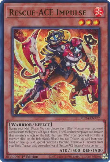 Rescue-ACE Impulse (MP24-EN277), 25th Anniversary Tin: Dueling Mirrors — Yu-Gi-Oh! card price