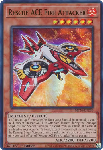Rescue-ACE Fire Attacker (MP24-EN280), 25th Anniversary Tin: Dueling Mirrors — Yu-Gi-Oh! card price