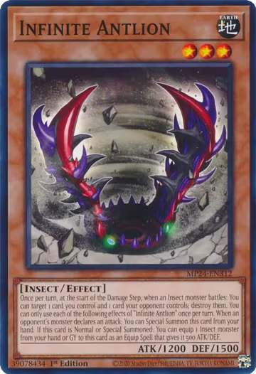 Infinite Antlion (MP24-EN312), 25th Anniversary Tin: Dueling Mirrors — Yu-Gi-Oh! card price