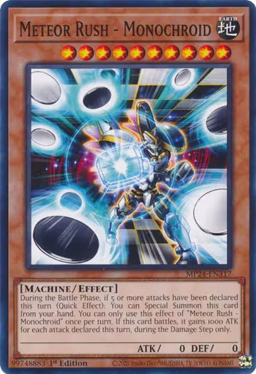 Meteor Rush - Monochroid (MP24-EN317), 25th Anniversary Tin: Dueling Mirrors — Yu-Gi-Oh! card price