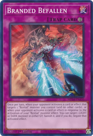 Branded Befallen (MP24-EN330), 25th Anniversary Tin: Dueling Mirrors — Yu-Gi-Oh! card price