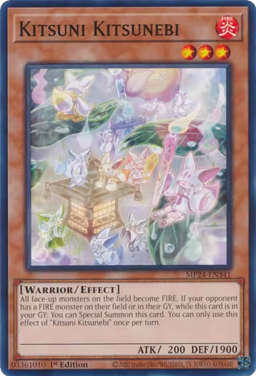 Kitsuni Kitsunebi (MP24-EN341), 25th Anniversary Tin: Dueling Mirrors — Yu-Gi-Oh! card price