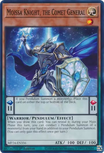 Moissa Knight, the Comet General (MP24-EN356), 25th Anniversary Tin: Dueling Mirrors — Yu-Gi-Oh! card price