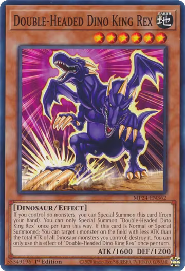 Double-Headed Dino King Rex (MP24-EN362), 25th Anniversary Tin: Dueling Mirrors — Yu-Gi-Oh! card price