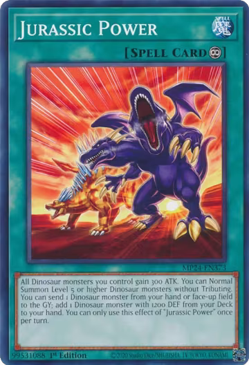 Jurassic Power (MP24-EN373), 25th Anniversary Tin: Dueling Mirrors — Yu-Gi-Oh! card price