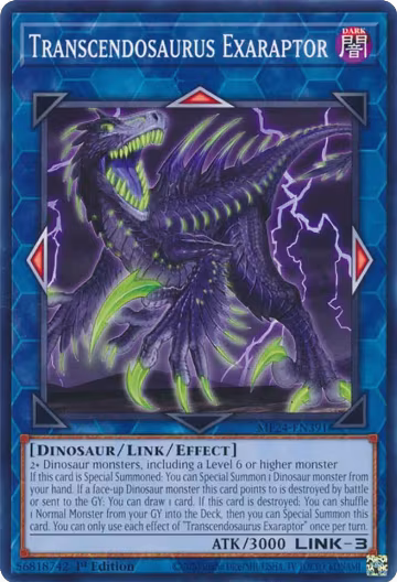Transcendosaurus Exaraptor (MP24-EN391), 25th Anniversary Tin: Dueling Mirrors — Yu-Gi-Oh! card price