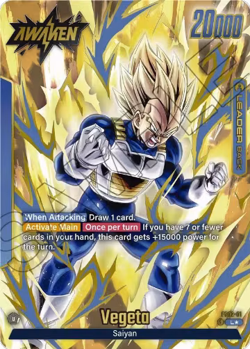 Vegeta - FS02-01 (Gold) (FS02-01), Fusion World Promotion Cards and Packs — DB Fusion card price