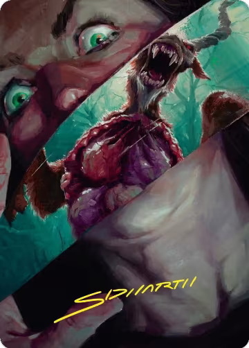 Hauntwoods Shrieker Art Card (Gold-Stamped Signature) (40), Art Series: Duskmourn: House of Horror — Magic card price