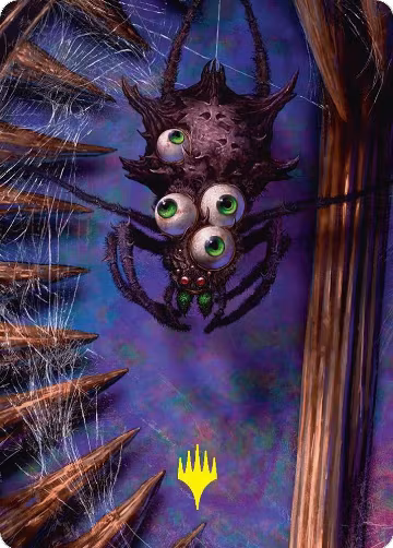 Spider Art Card (Gold-Stamped Planeswalker Symbol) (54), Art Series: Duskmourn: House of Horror — Magic card price