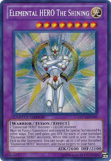 Elemental HERO The Shining (PRC1-ENV01) — card price