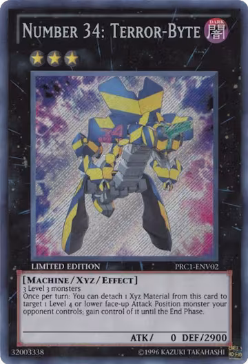 Number 34: Terror-Byte (PRC1-ENV02), 2012 Premium Collection Tin — Yu-Gi-Oh! card price