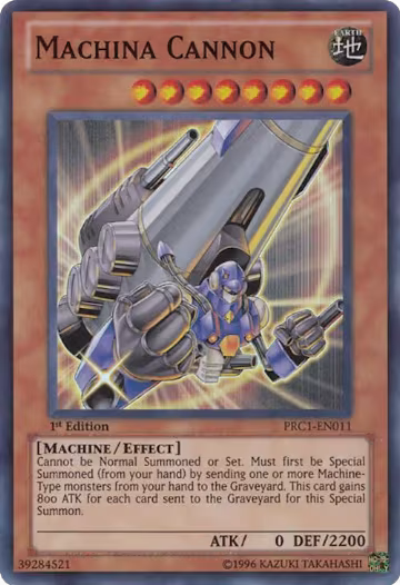 Machina Cannon (PRC1-EN011), 2012 Premium Collection Tin — Yu-Gi-Oh! card price