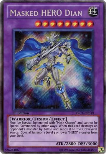 Masked HERO Dian (PRC1-EN019), 2012 Premium Collection Tin — Yu-Gi-Oh! card price