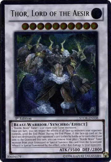Thor, Lord of the Aesir (UTR) (STOR-EN038), Storm of Ragnarok — Yu-Gi-Oh! card price