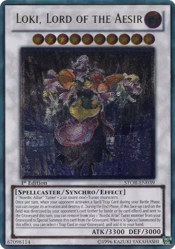 Loki, Lord of the Aesir (UTR) (STOR-EN039), Storm of Ragnarok — Yu-Gi-Oh! card price