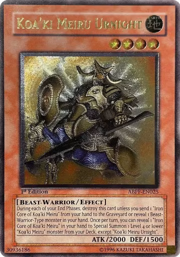 Koa'ki Meiru Urnight (UTR) (ABPF-EN025), Absolute Powerforce — Yu-Gi-Oh! card price