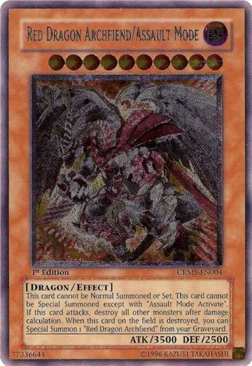 Red Dragon Archfiend/Assault Mode (UTR) (CRMS-EN004), Crimson Crisis — Yu-Gi-Oh! card price