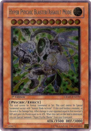 Hyper Psychic Blaster/Assault Mode (UTR) (CRMS-EN020), Crimson Crisis — Yu-Gi-Oh! card price