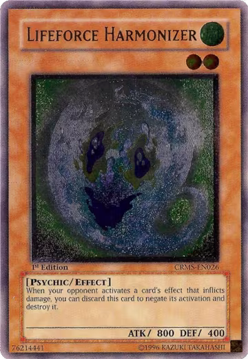 Lifeforce Harmonizer (UTR) (CRMS-EN026), Crimson Crisis — Yu-Gi-Oh! card price