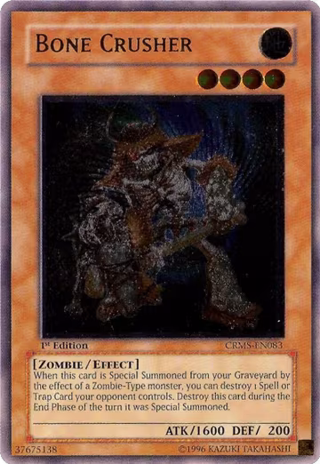 Bone Crusher (UTR) (CRMS-EN083), Crimson Crisis — Yu-Gi-Oh! card price