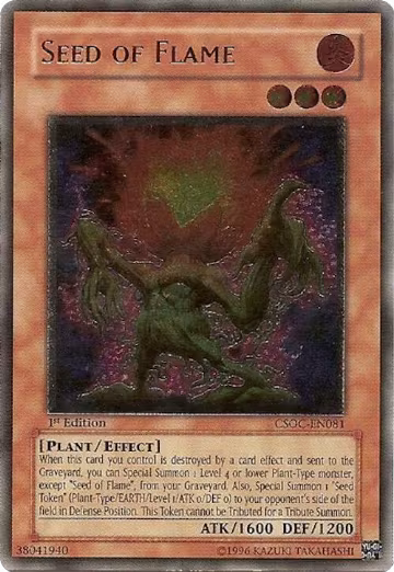 Seed of Flame (UTR) (CSOC-EN081), Crossroads of Chaos — Yu-Gi-Oh! card price