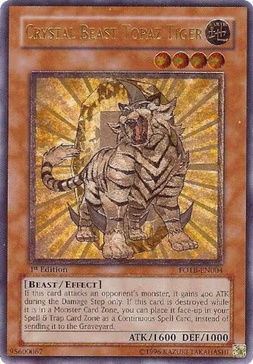 Crystal Beast Topaz Tiger (UTR) (FOTB-EN004), Force of the Breaker — Yu-Gi-Oh! card price