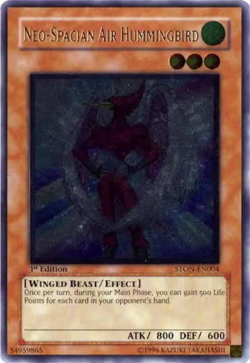 Neo-Spacian Air Hummingbird (UTR) (STON-EN004), Strike of Neos — Yu-Gi-Oh! card price