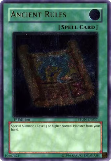 Ancient Rules (UTR) (STON-EN037), Strike of Neos — Yu-Gi-Oh! card price