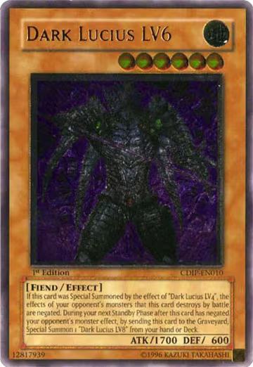 Dark Lucius LV6 (UTR) (CDIP-EN010), Cyberdark Impact — Yu-Gi-Oh! card price