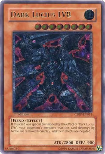 Dark Lucius LV8 (UTR) (CDIP-EN011), Cyberdark Impact — Yu-Gi-Oh! card price