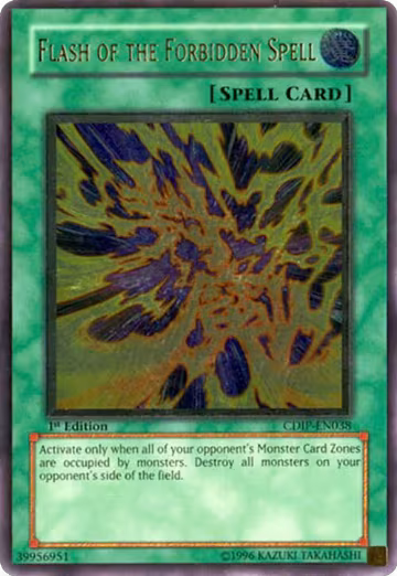 Flash of the Forbidden Spell (UTR) (CDIP-EN038), Cyberdark Impact — Yu-Gi-Oh! card price