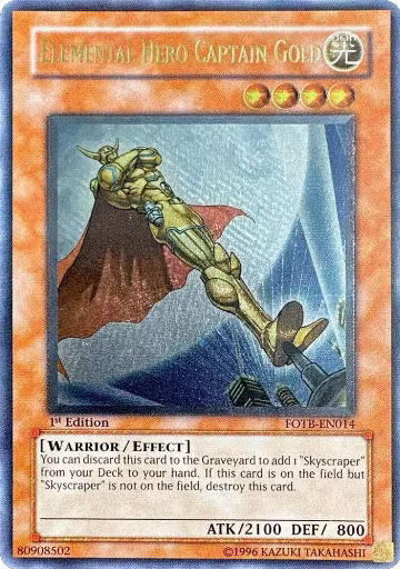 Elemental Hero Captain Gold (UTR) (FOTB-EN014), Force of the Breaker — Yu-Gi-Oh! card price