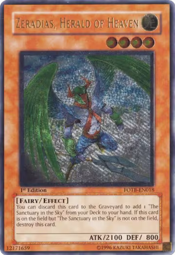 Zeradias, Herald of Heaven (UTR) (FOTB-EN018), Force of the Breaker — Yu-Gi-Oh! card price