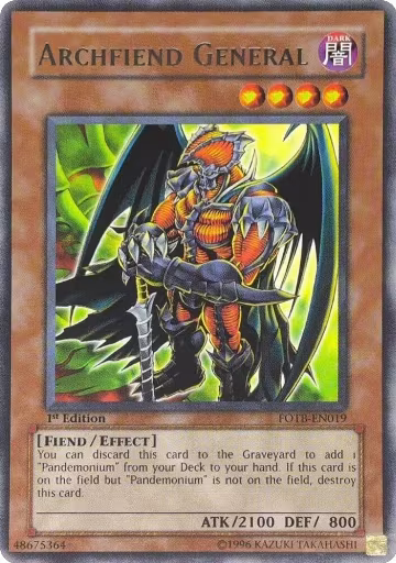 Archfiend General (UTR) (FOTB-EN019), Force of the Breaker — Yu-Gi-Oh! card price