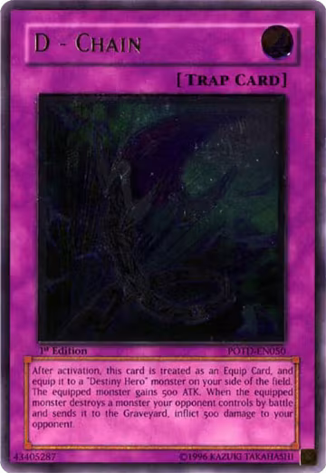 D - Chain (UTR) (POTD-EN050), Power of the Duelist — Yu-Gi-Oh! card price