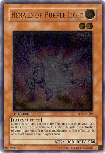 Herald of Purple Light (UTR) (EOJ-EN019), Enemy of Justice — Yu-Gi-Oh! card price