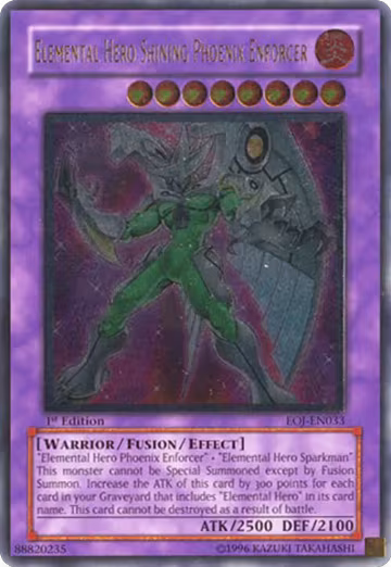Elemental Hero Shining Phoenix Enforcer (UTR) (EOJ-EN033), Enemy of Justice — Yu-Gi-Oh! card price