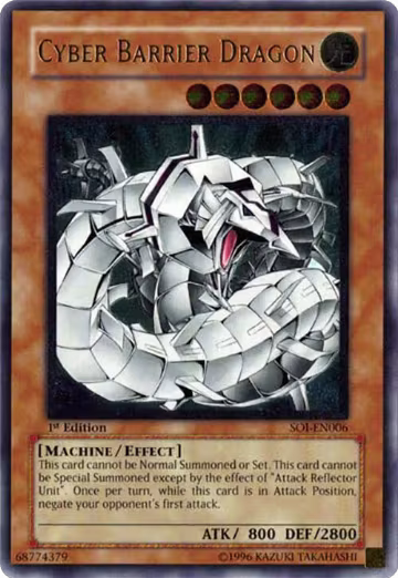 Cyber Barrier Dragon (UTR) (SOI-EN006), Shadow of Infinity — Yu-Gi-Oh! card price